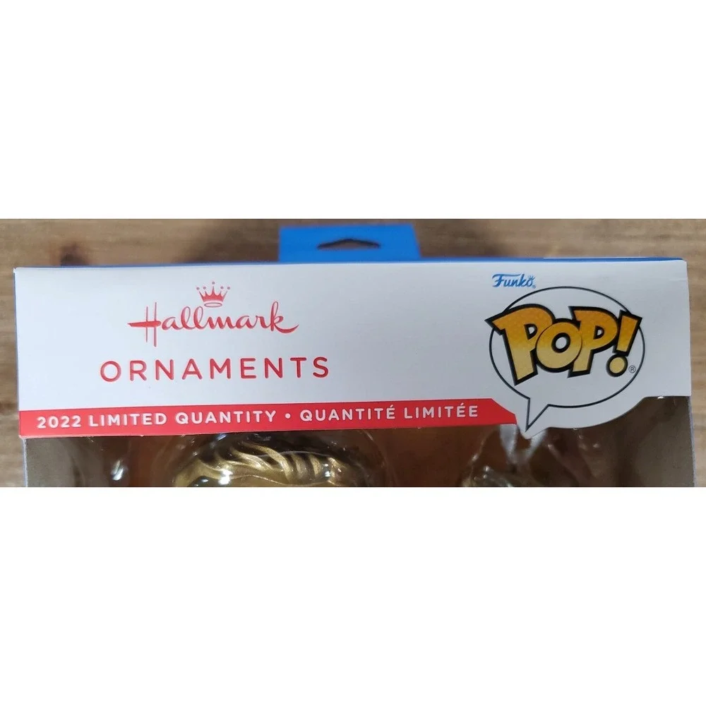Owen & Blue GOLDEN Jurassic World Hallmark Ornaments Funko POP Walmart Exclusive